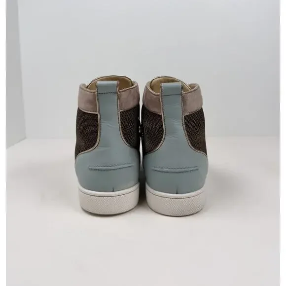 Size 9.5US - Christian Louboutin Multicolor High Top Sneakers Retail $1K!